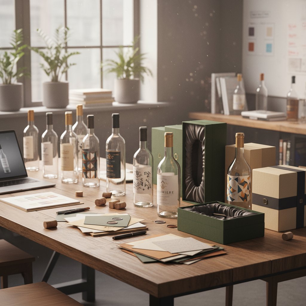 freepik modern wine and spirits packaging design studio ta 3357