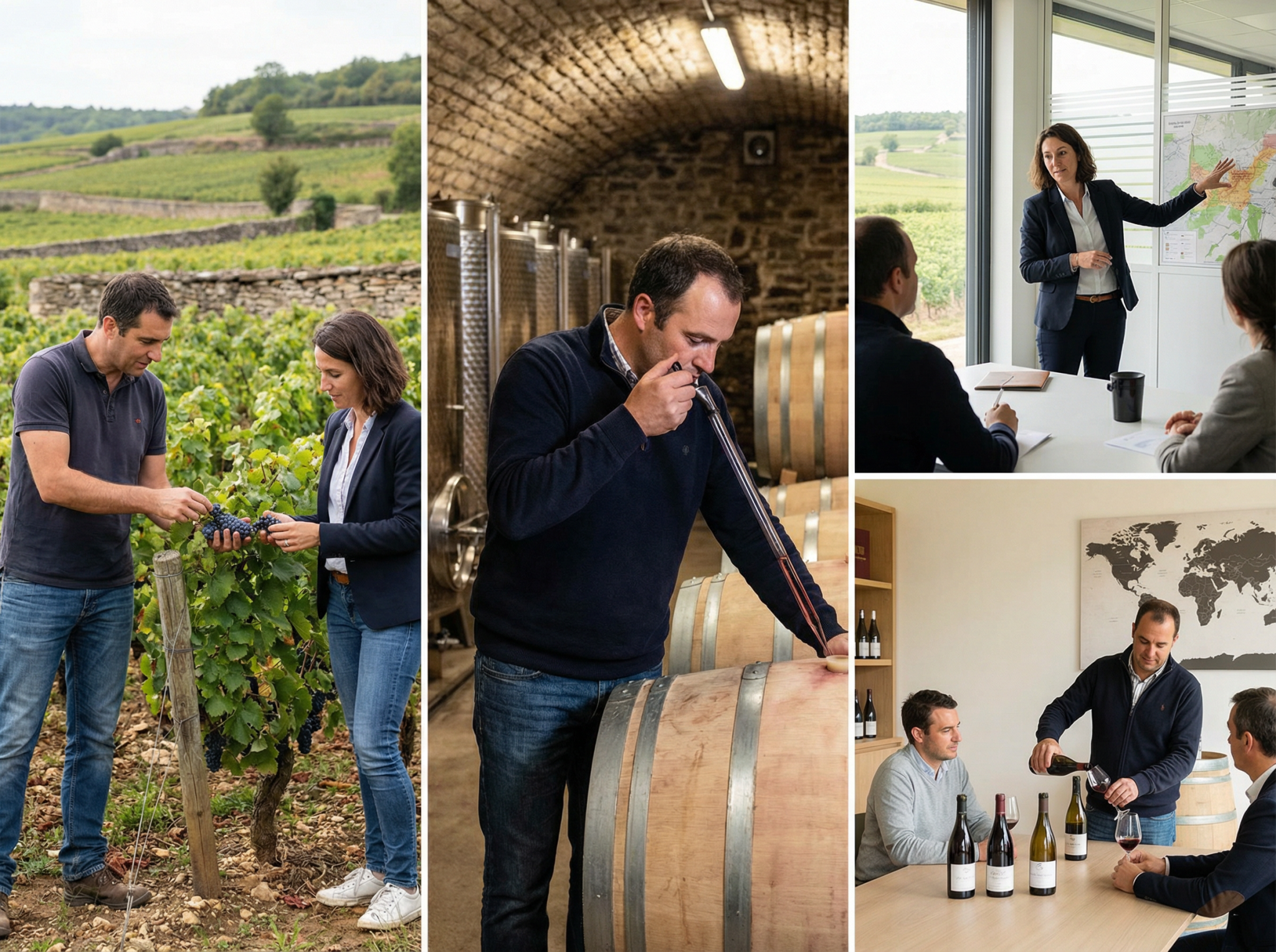 Les métiers clés du vin et de la viticulture en Bourgogne